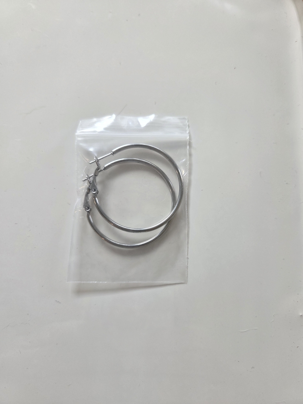 Tocara - Classic Silver Hoop Earrings - 1.5"